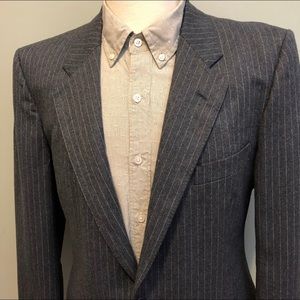 Vintage Valentino Pinstripe Wool Blazer